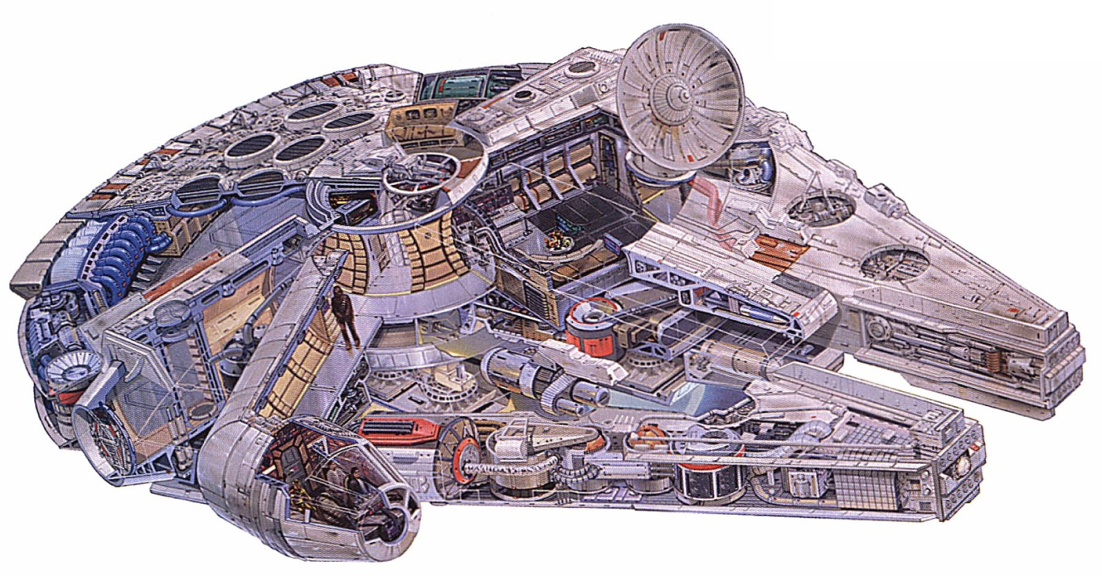 Schematics Of The Millennium Falcon