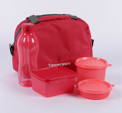 Tupperware Sling-A-Bling Lunch Box - Set of 5 including bag