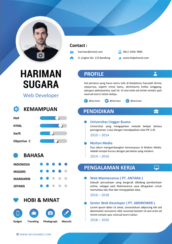 contoh-cv-lamaran-kerja-menarik-5-curriculum-vitae Contoh CV Lamaran Kerja Menarik 5 Curriculum Vitae