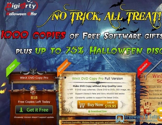 Offre promotionnelle : WinX DVD Copy Pro gratuit pour Halloween !