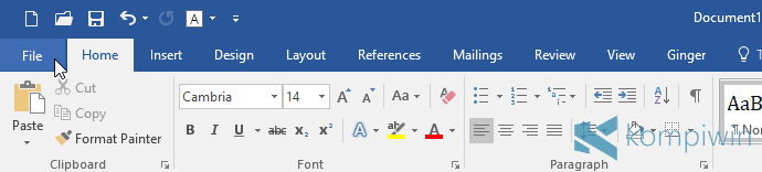 tab file microsoft word
