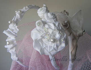 IYOU Fascia Per Capelli Bambina Rosa Fiore - Cerchietto Principessa Per Comunione E Compleanno - 5