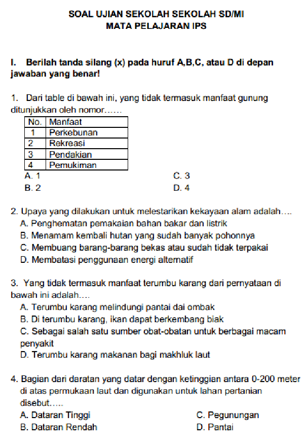 Top Test Online Ips Kelas 6 2019