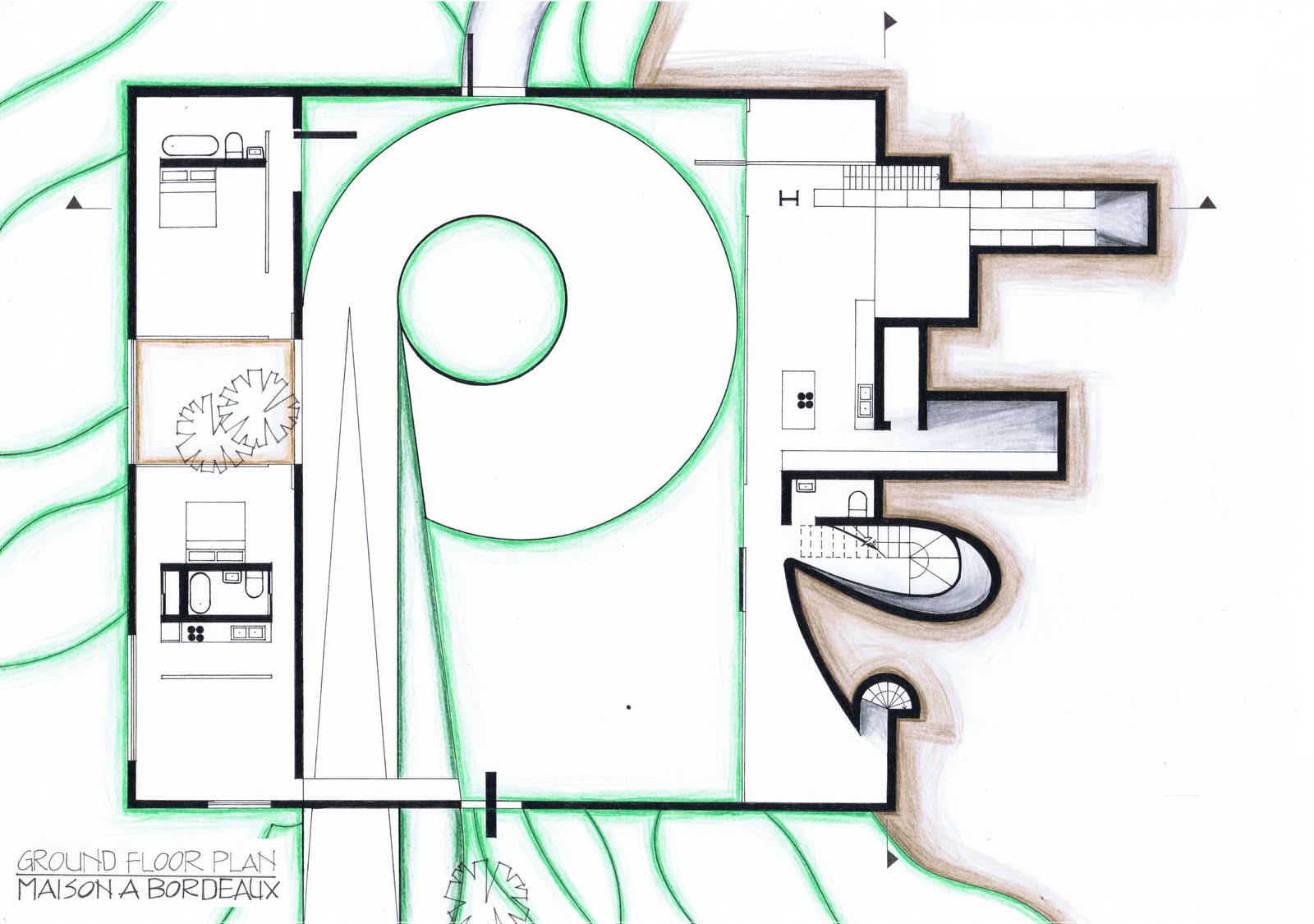 KRISTIN HARRIS ARCH 1201 Maison A Bordeaux Plans At 1100