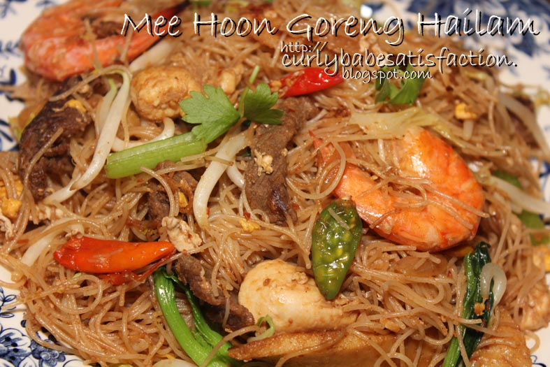 Curlybabe's Satisfaction: Mee Hoon Goreng Hailam & Cili 