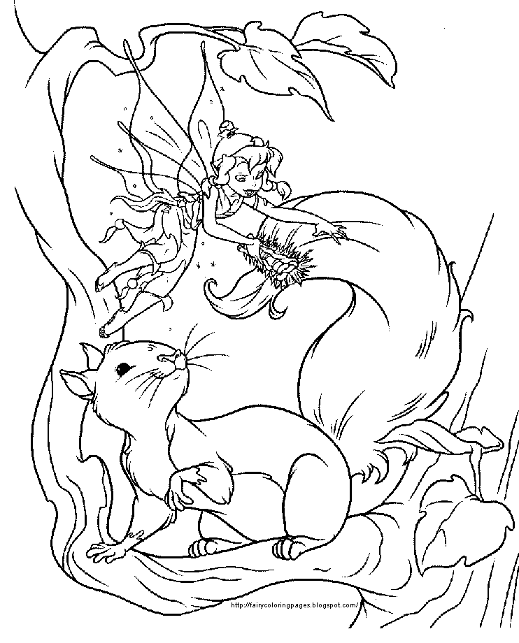 fairy and pixie coloring pages - photo #45
