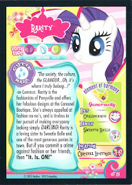 My Little Pony Rarity Series 1 Trading Card