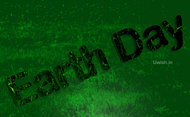 Earth day e greeting cards and wishes with grasses