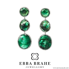 Crown Princess Victoria - Ebba Brahe Jewellery Green Earrings