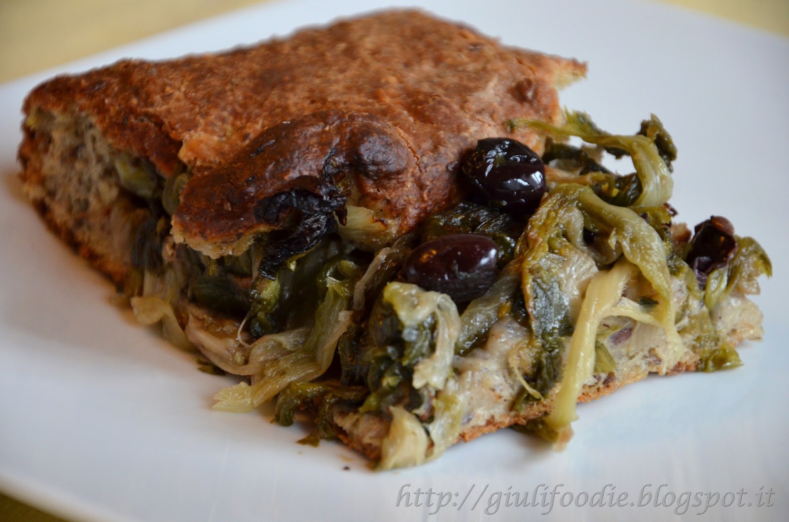 Giuli Foodie, le mie ricette in cucina Pizza di Scarola con Farina di