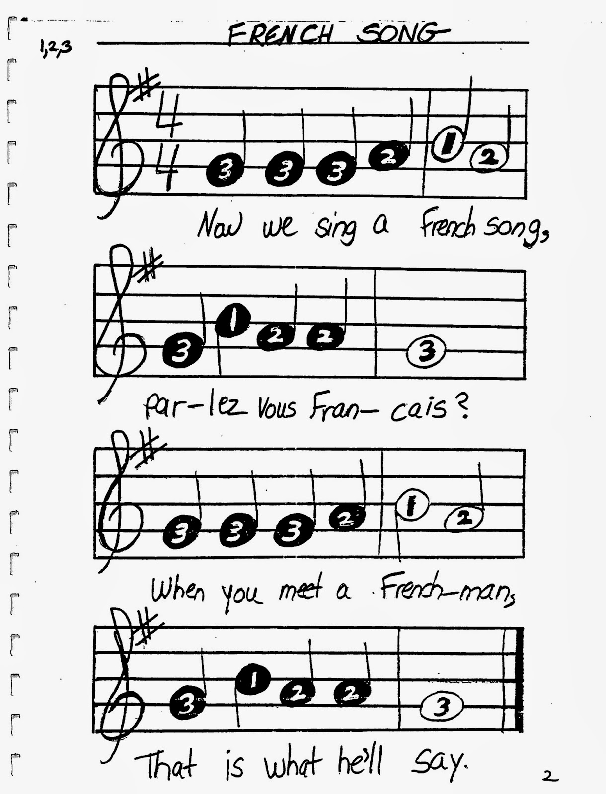 Miss Jacobson's Music: TONETTE SONG BOOK: PAGES 1-10