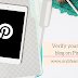Verify your blogger blog on Pinterest
