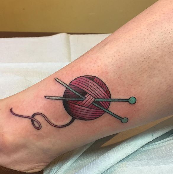 50+ Cute Knitting Tattoos For Women (2019) Tattoo Ideas Part 5