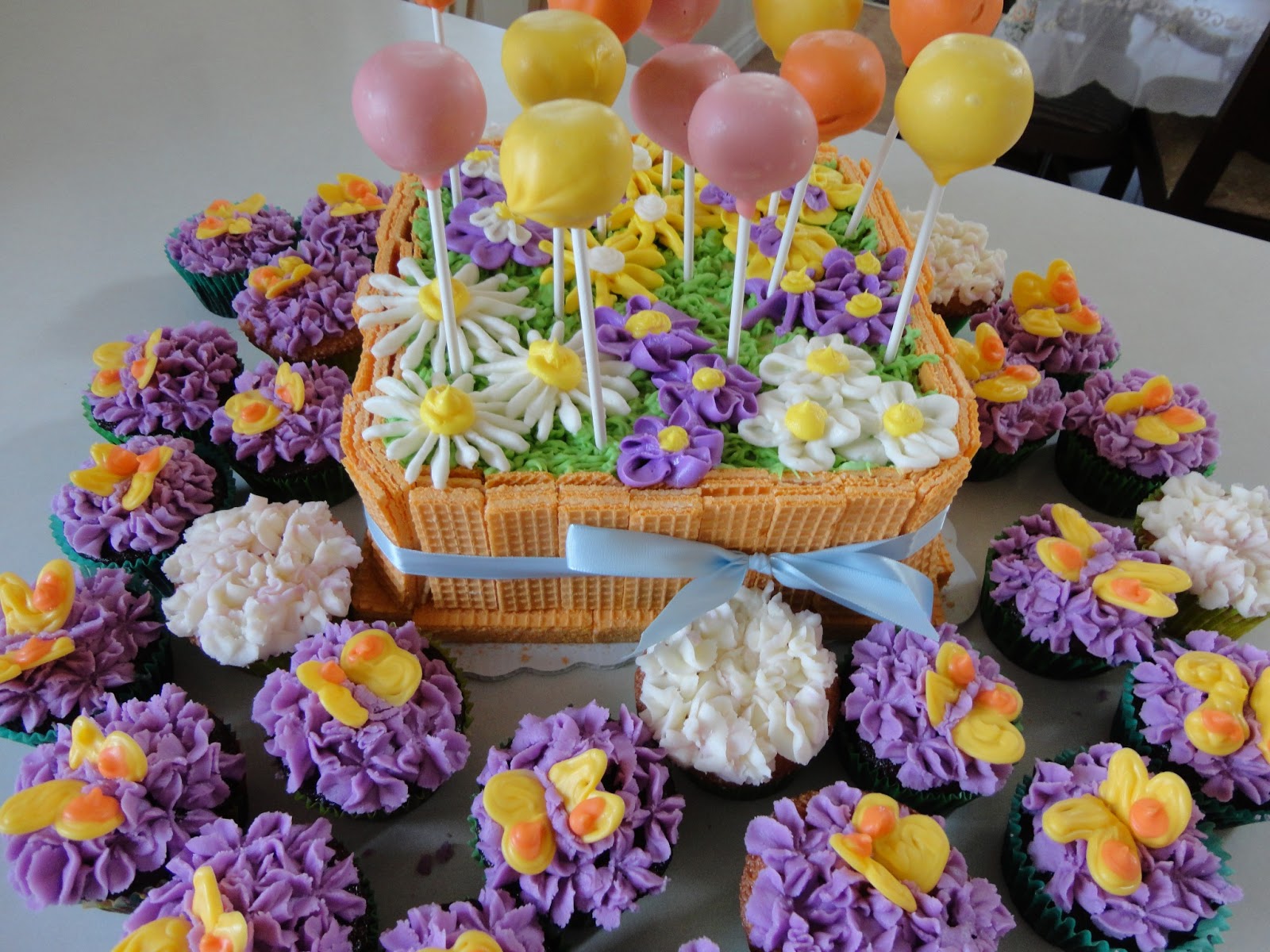 The Adventures of J and K Easter Flower Box Cake 2013