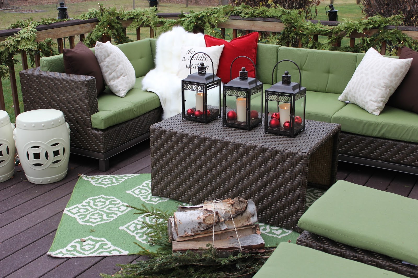 The Yellow Cape Cod: Makeover Reveal - Two Winter Outdoor ... The Yellow Cape Cod: Makeover Reveal - Two Winter Outdoor ... on Rk Outdoor Living id=30480
