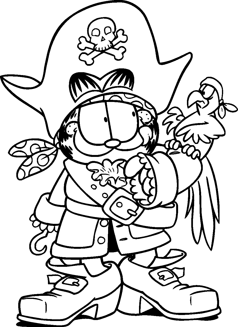 garfield christmas coloring pages Garfield christmas coloring pages at getdrawings