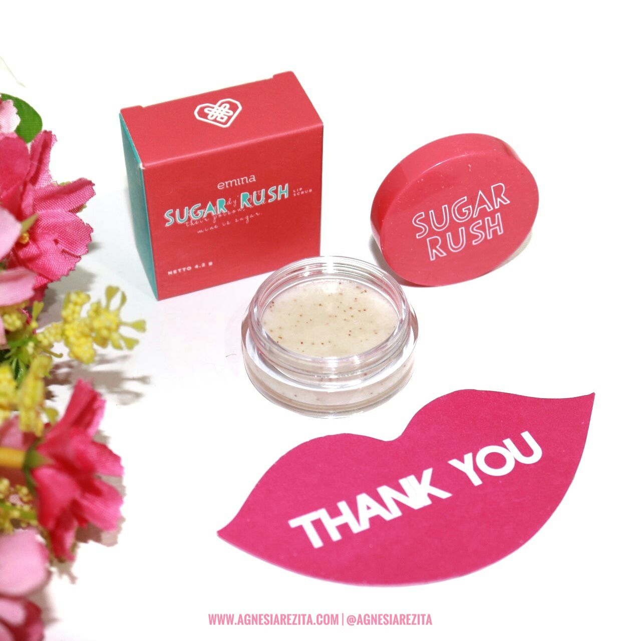 Emina Sugar Rush Lip Scrub [Review] Agnesiarezita Beauty Blogger Medan