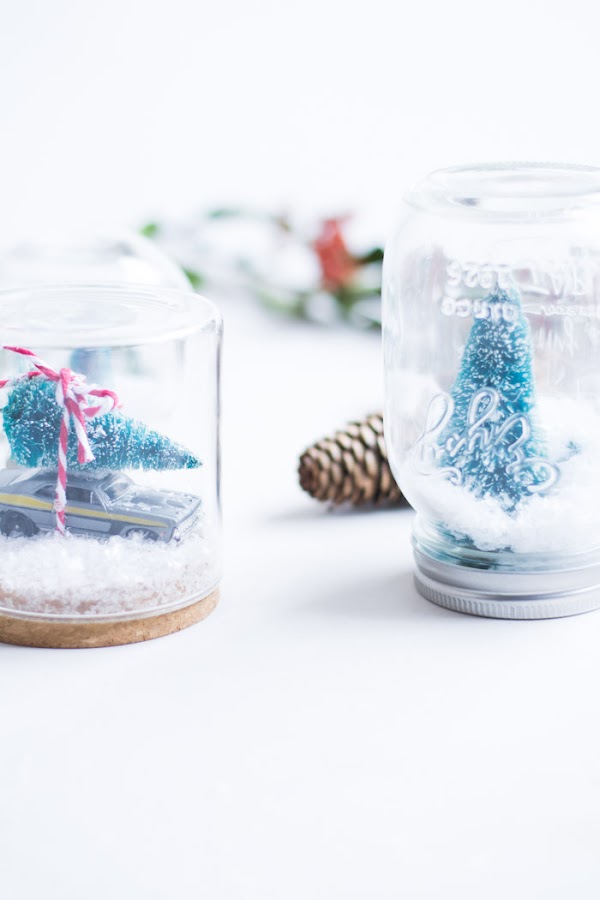 Bolas de cristal nieve navidad diy
