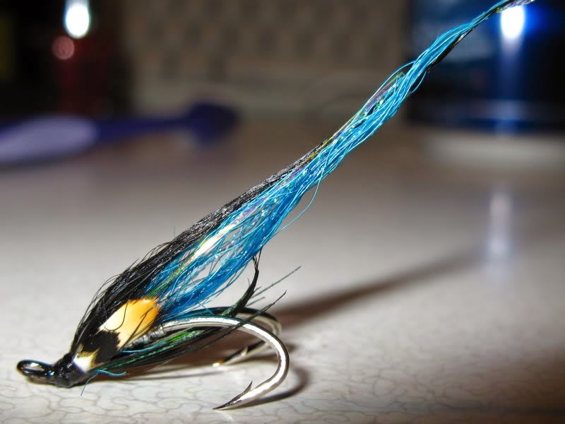 Salmon Fly Ewe Blue (Variant) Salmon Fly Dressing / Pattern By Tay