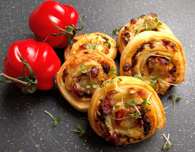 - Pikante Blätterteigschnecken - Pikante Blätterteigschnecken