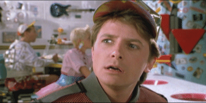 Confused Marty McFly