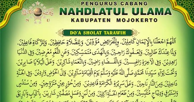 Tata Cara Sholat Tarawih Dan Witir - Tata Cara Sholat Tarawih 8 Rakaat