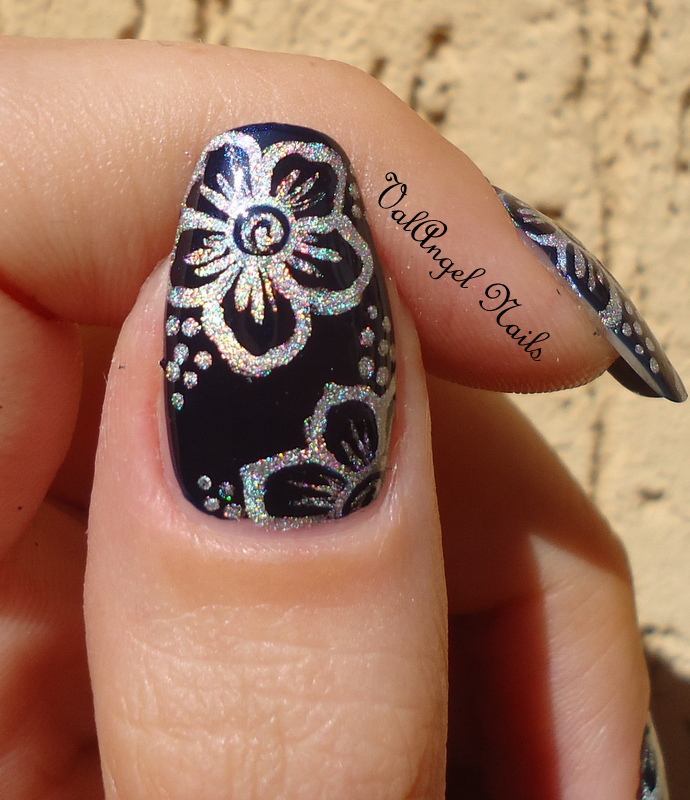 ValAngel Nails Art Nail art "Holographic Flower"