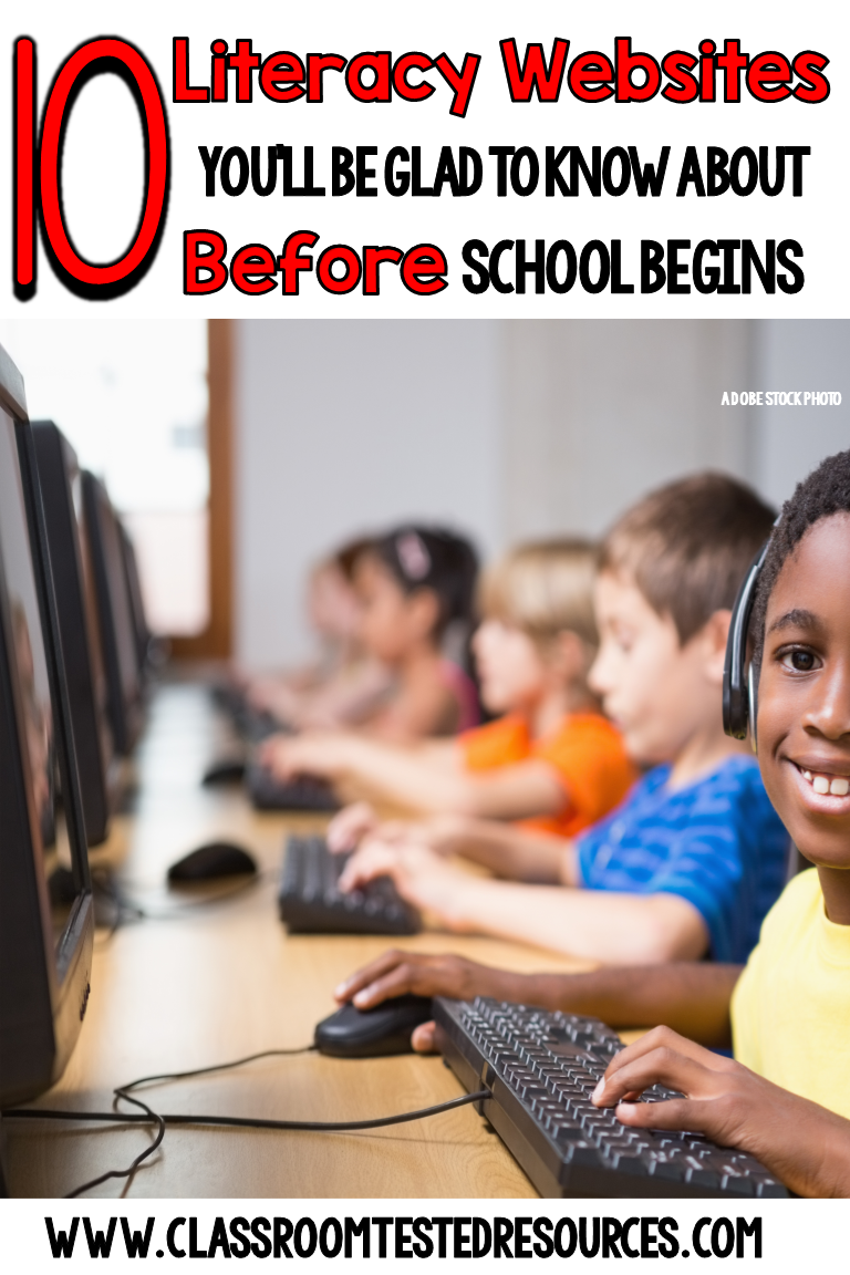 10 Literacy sites that You'll Be Glad to Know *Before* School Starts