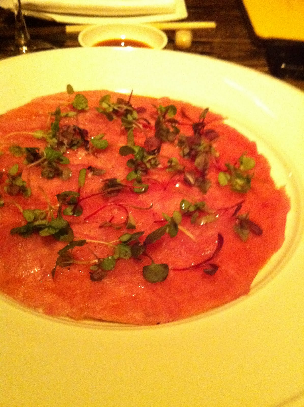 Dreams of Hunger & Thirst Big Eye Tuna Pizza