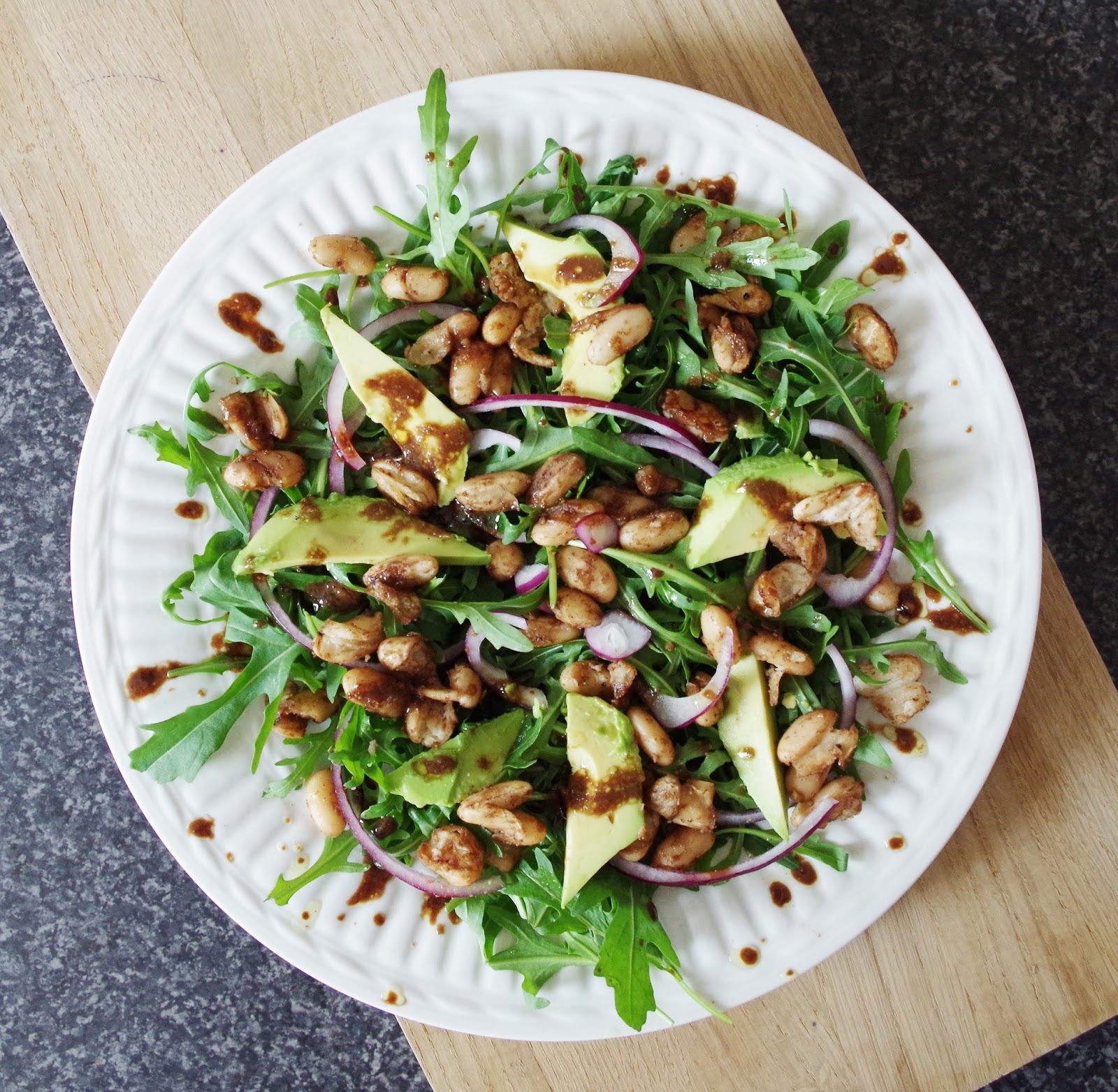 Miso Balsamic Roasted White Bean Salad Euphoric Vegan