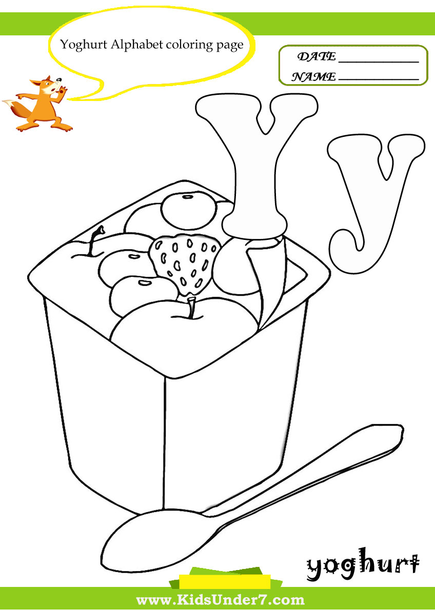 y coloring pages for kids - photo #26
