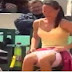 A PLAYER CHANGING HER DRESS ON COURT 