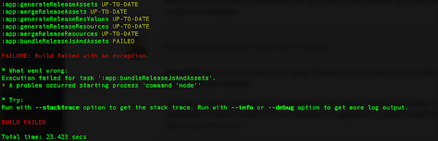 command node error message