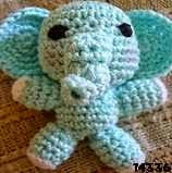 Patron gratis elefante amigurumi, Free pattern amigurumi elephant