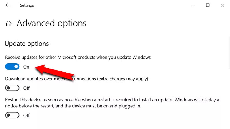 Here's how to turn ON the Microsoft Update service
