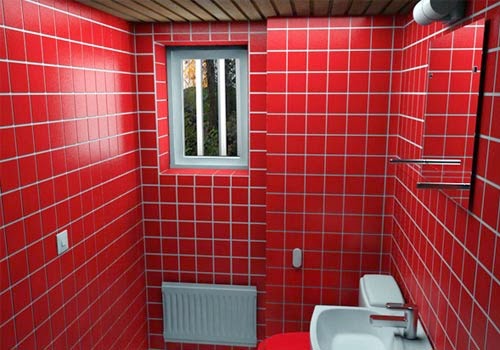 Red Bathroom Decoration