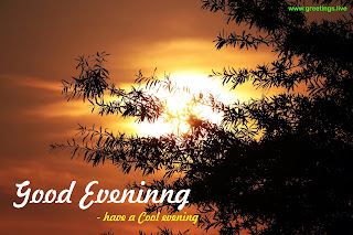 good evening sunset message
