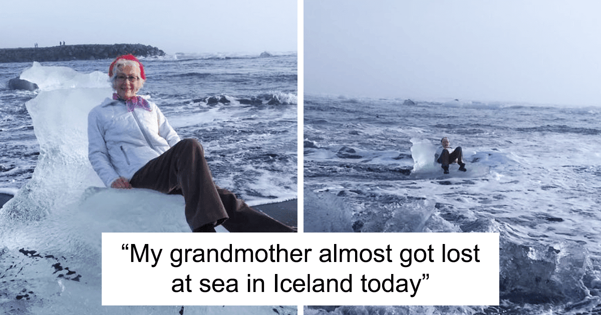 Incredible Grandmother Drifted Off Out To Sea On An Iceberg (Pictures)