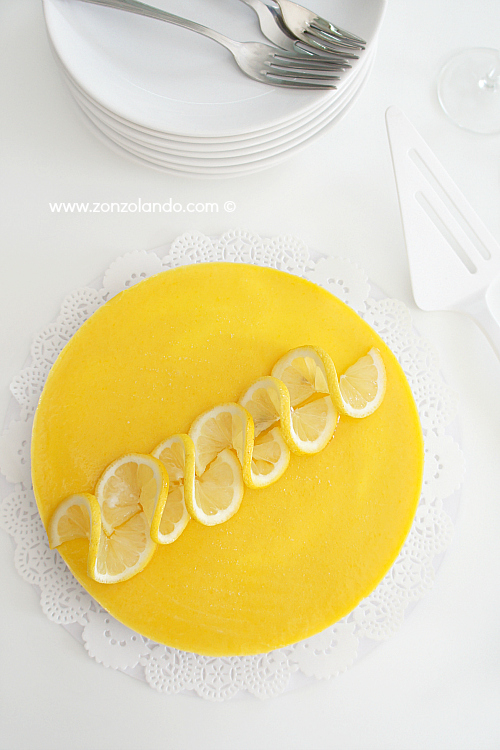 Torta semifreddo al lemon curd ricetta recipe come utilizzare crema al limone dolce compleanno agli agrumi