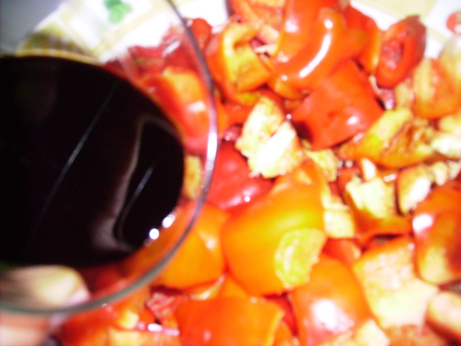 Comidas de boca en boca: Pimientos en vinagre de módena