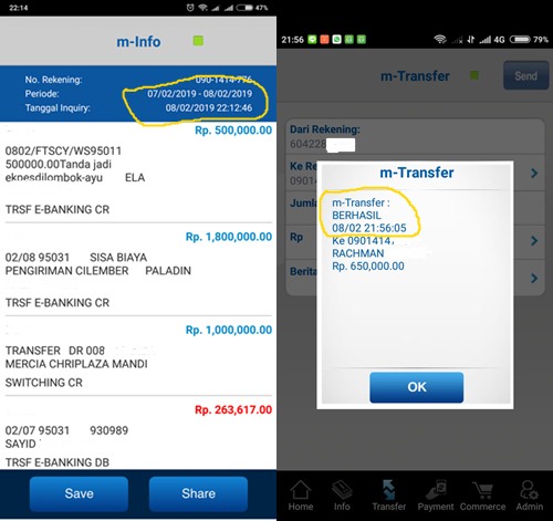 Edit bukti transfer m banking
