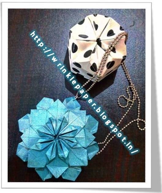 Wrinkle on Paper Paper Jewelry Flower Design 1