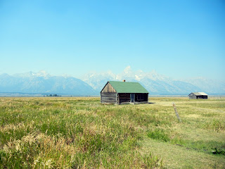 Home on Mormon Row in Moose in Grand Teton National Park in Wyoming