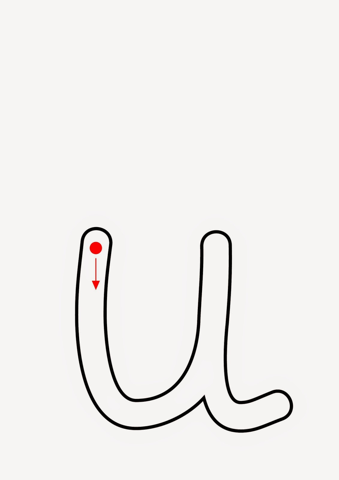 Lernstübchen große Nachfahrbuchstaben