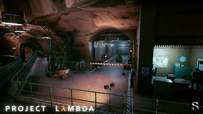 Half-Life - Project Lambda - guards pretending to work