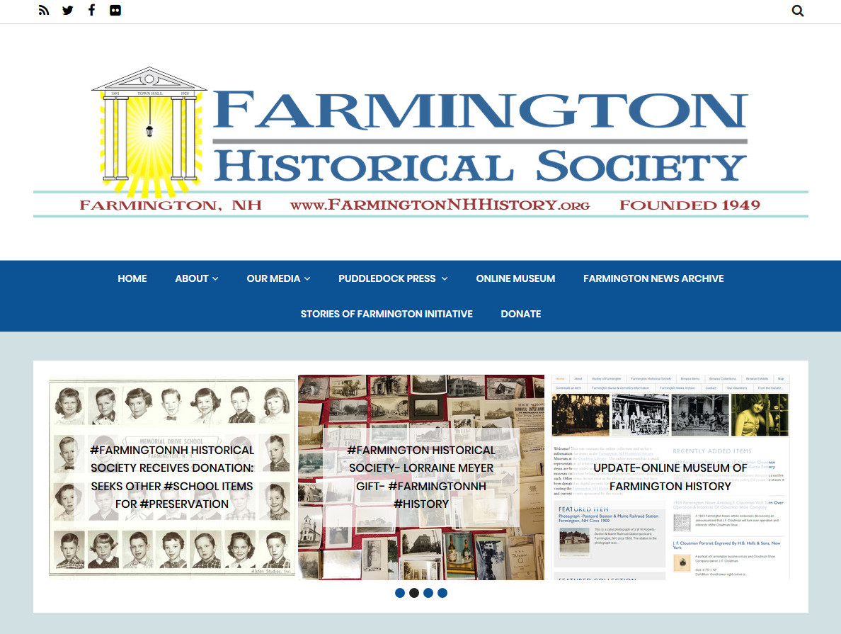 Upgrade To The FarmingtonNH Historical Society site Design