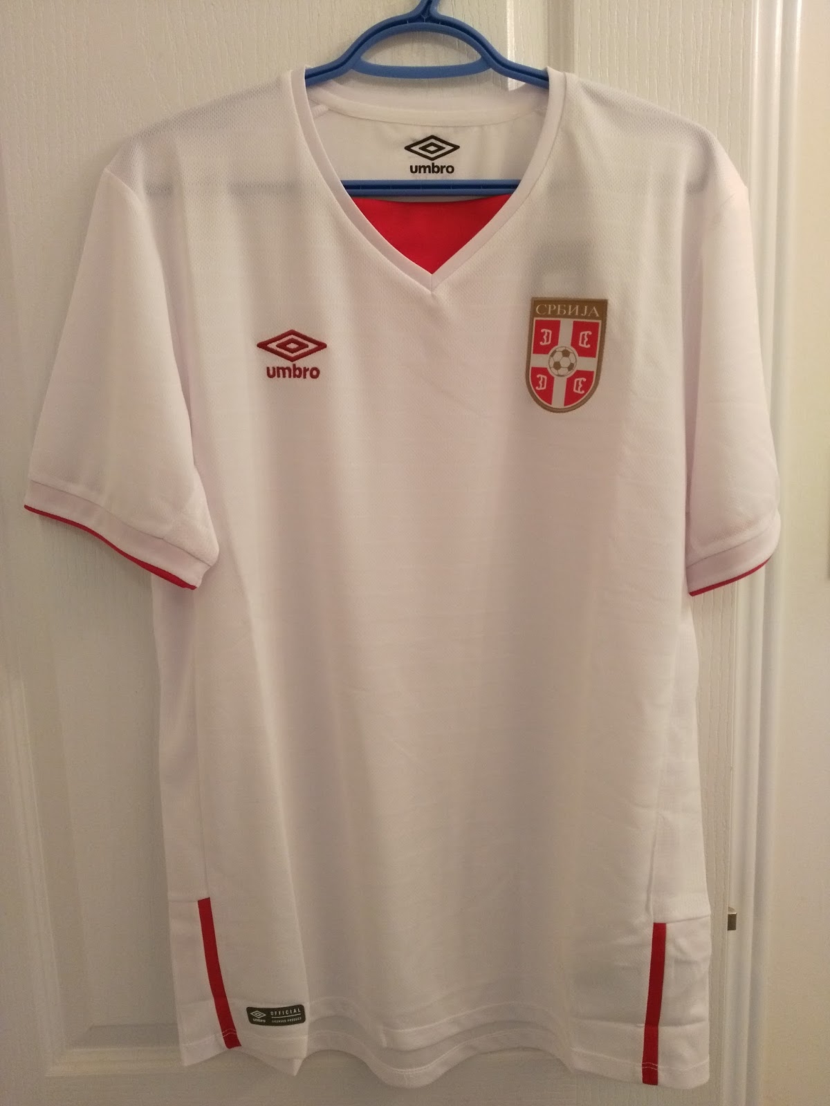 My Umbro Football Jerseys Collection Serbia 2016/2017 Away Jersey