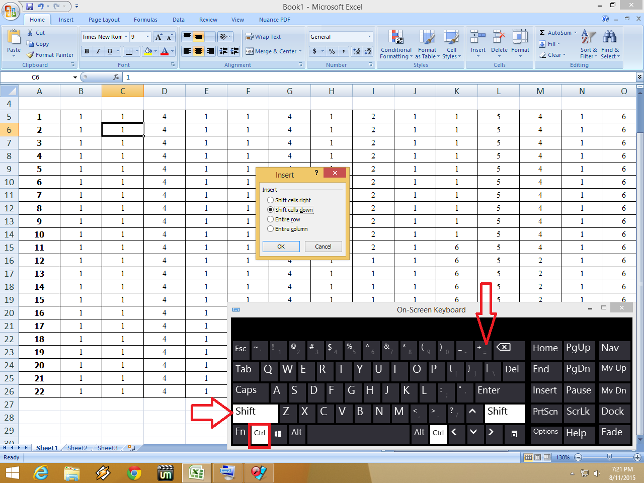 Learn New Things Shortcut key to Insert/Delete Rows