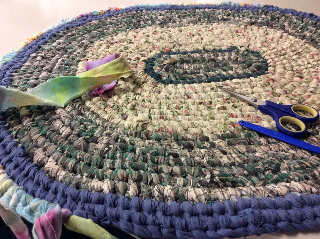 koolkat's quilting blog Rag rug at the Craft Expo