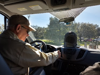 man driving a vehicle 